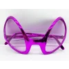 Retro Gözlük - 80 li 90 lı Yıllar Parti Gözlüğü Fuşya Renk 8x13 cm