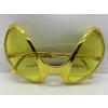 Retro Gözlük - 80 li 90 lı Yıllar Parti Gözlüğü Gold Renk 8x13 cm