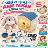 Sesli ve Işıklı Anne Tavşan Bakım Seti