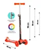 Torutoys Kırmızı Twist Işıklı Scooter Kırmızı