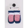 U.S. Polo Assn Çarık Çorap USB2600 Beyaz-Lacivert