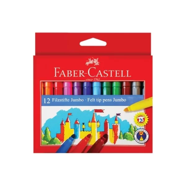 Faber-Castell 12li Jumbo Keçeli Kalem