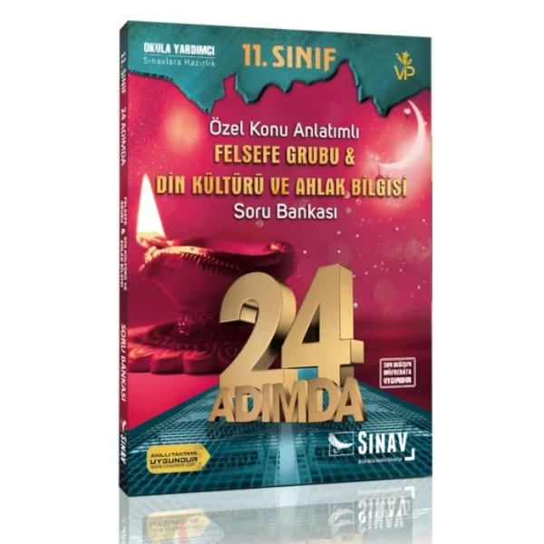 11. Sınıf Felsefe Grubu Din Kültürü ve Ahlak Bilgisi 24 Adımda Özel Konu Anlatımlı Soru Bankası Sına