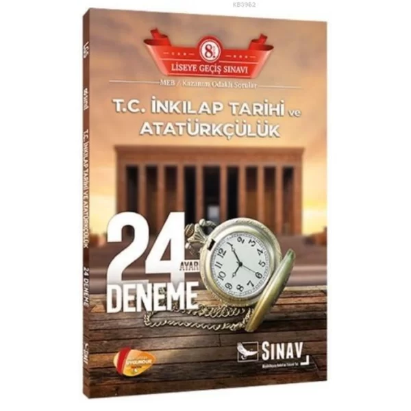 8. Sınıf LGS T.C. İnkılap Tarihi ve Atatürkçülük 24 Deneme Sınav Dergisi Yayınları