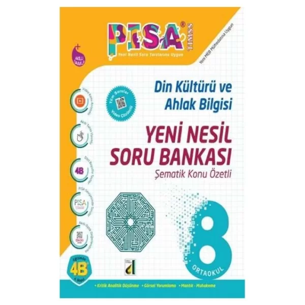 8. Sınıf PISA Din Kültürü ve Ahlak Bilgisi Soru Bankası Damla Yayınevi