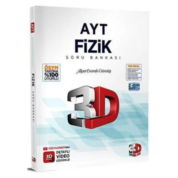 3D Yayınları 2023 AYT 3D Fizik Soru Bankası