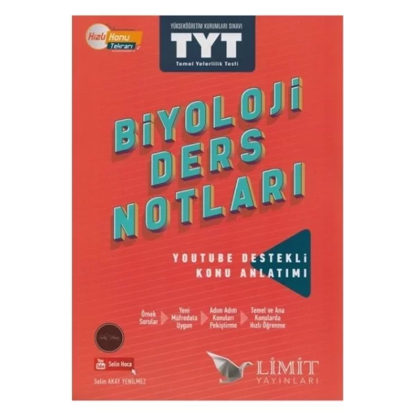 TYT Biyoloji Ders Notları Limit Yayınları