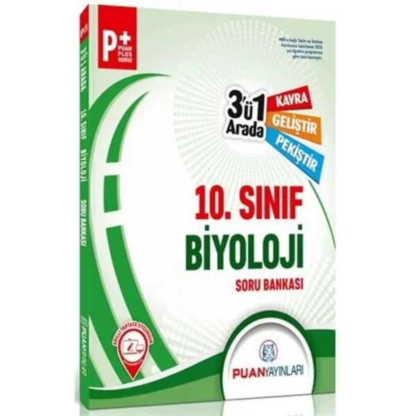 10. Sınıf Biyoloji 3`ü 1 Arada Soru Bankası Puan Yayınları