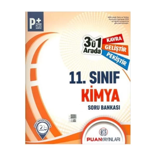 11. Sınıf Kimya 3`ü 1 Arada Soru Bankası Puan Yayınları