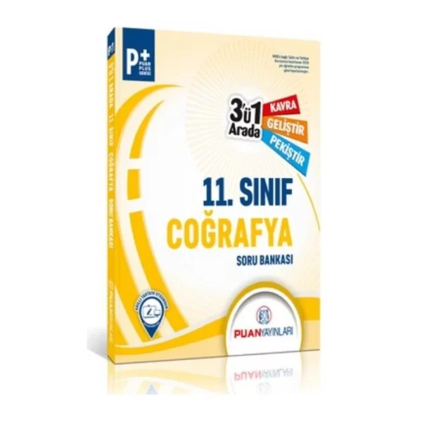 11. Sınıf Coğrafya 3`ü 1 Arada Soru Bankası Puan Yayınları