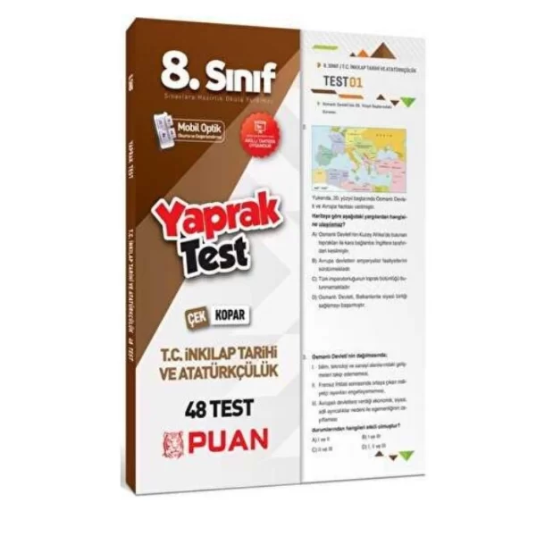 Puan Akademi Yayınları Puan Yayınları 8. Sınıf LGS T.C. İnkılap Tarihi ve Atatürkçülük Yaprak Test