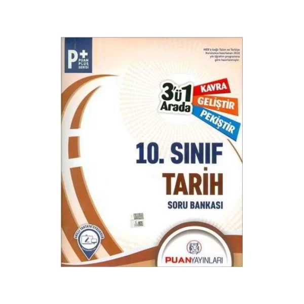 10. Sınıf Tarih 3`ü 1 Arada Soru Bankası Puan Yayınları