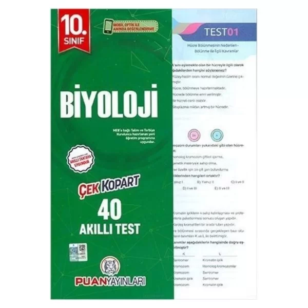 10. Sınıf Biyoloji Yaprak Test Puan Yayınları