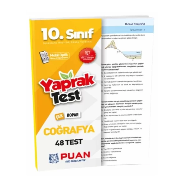 10. Sınıf Coğrafya Yaprak Test Puan Yayınları