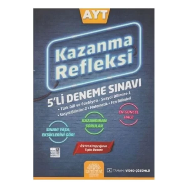 AYT Kazanma Refleksi 5 li Deneme Sınavı Tammat Yayıncılık