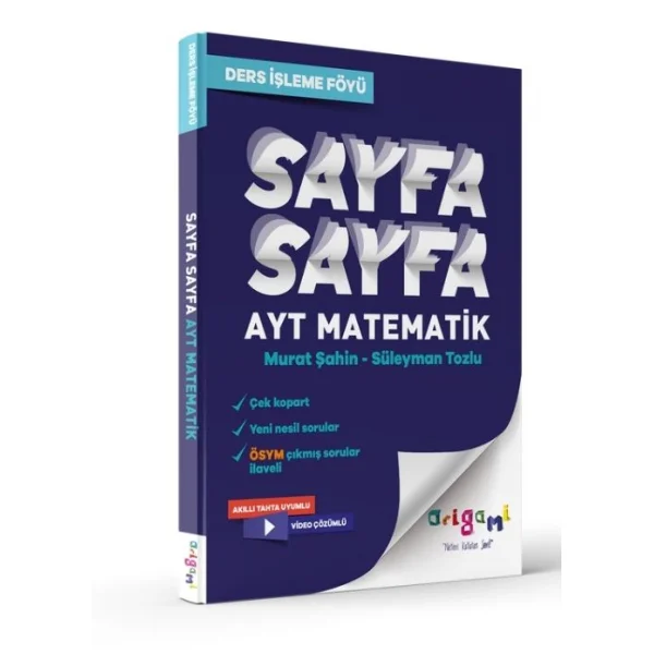 AYT Matematik Sayfa Sayfa Ders İşleme Föyü Tammat Yayıncılık