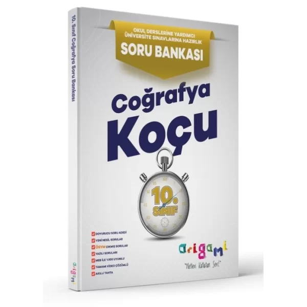 10.Sınıf Origami Coğrafya Koçu Soru Bankası Tammat Yayıncılık