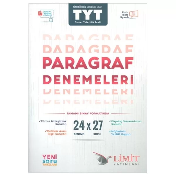 TYT Kronometre Paragraf 24X27 Denemeleri Limit Yayınları