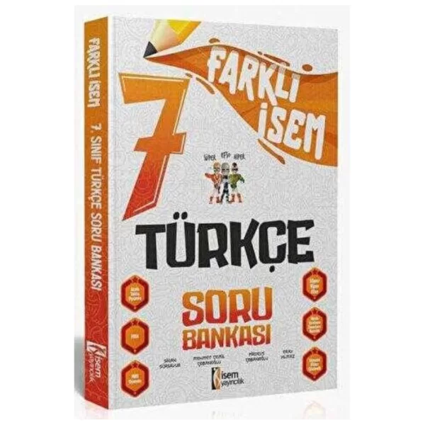 İSEM Yayıncılık 2024 Farklı İsem 7. Sınıf Türkçe Soru Bankası