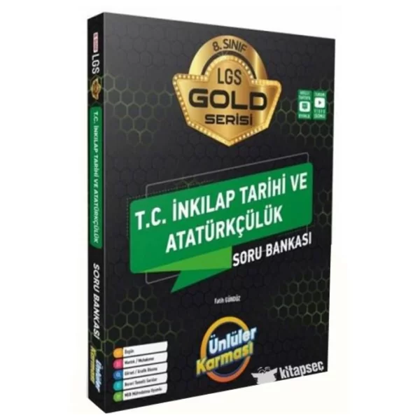 Ünlüler Karması 8. Sınıf LGS T.C İnkılap Tarihi ve Atatürkçülük Gold Serisi Soru Bankası