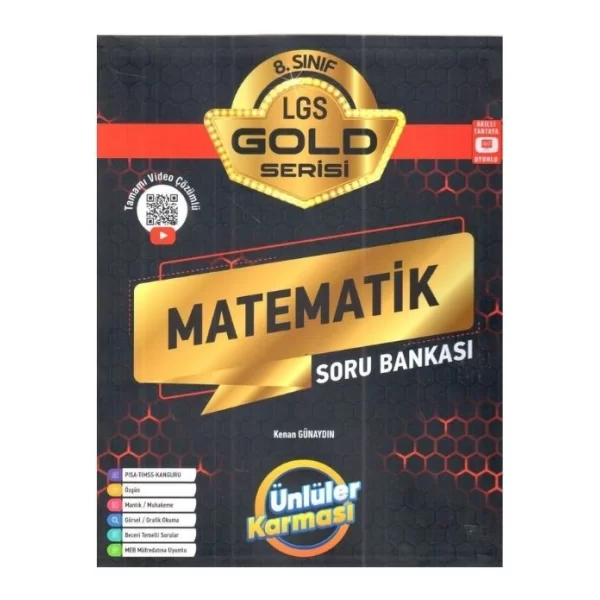 Ünlüler Karması 8. Sınıf LGS Matematik Gold Serisi Soru Bankası