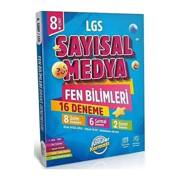 Ünlüler Karması 8. Sınıf LGS Sayısal Medya Fen Bilimleri 16 Deneme