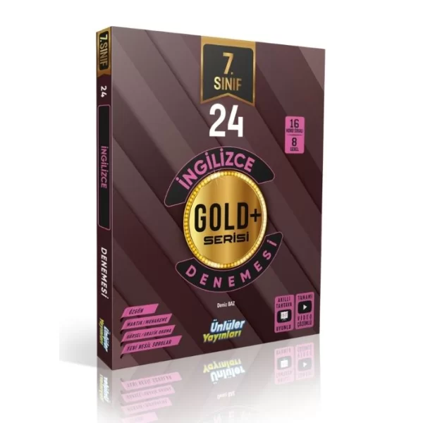 7. Sınıf İngilizce Gold Serisi 24 Deneme Ünlüler Karması