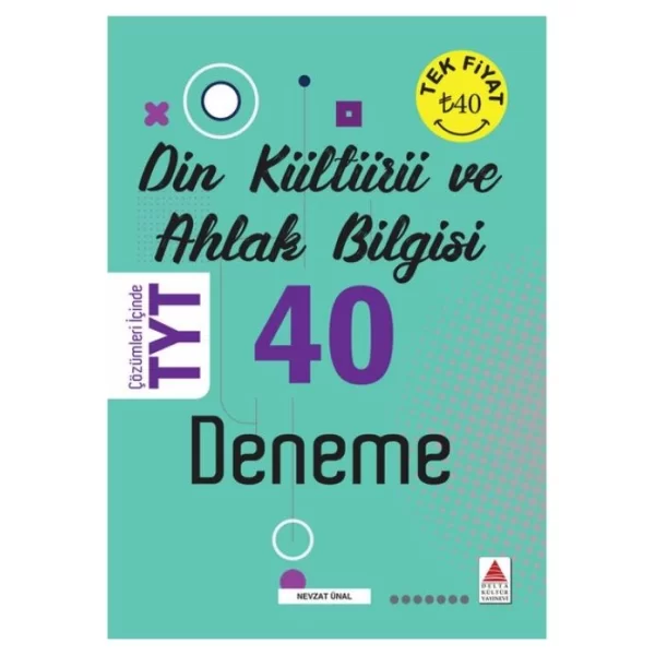 TYT Din Kültürü ve Ahlak Bilgisi 40 Deneme Delta Kültür Yayınları