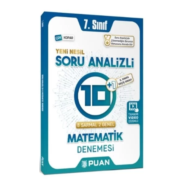 7. Sınıf Matematik Soru Analizli 10+1 Deneme Puan Yayınları