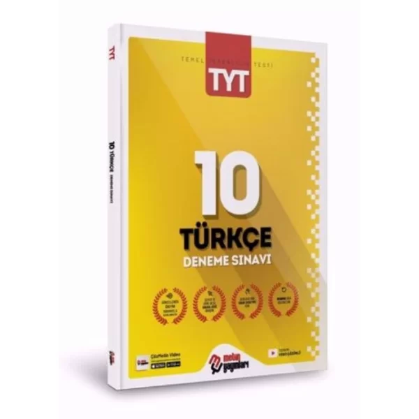 TYT Türkçe 10 Deneme Metin Yayınları