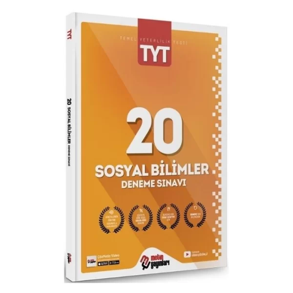 TYT Sosyal Bilimler 20 Deneme Metin Yayınları