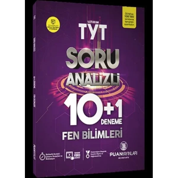 TYT Fen Bilimleri Soru Analizli 10 Artı 1 Deneme Puan Yayınları