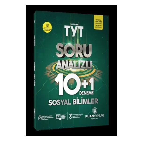 TYT Sosyal Bilimler Soru Analizli 10 Artı 1 Deneme Puan Yayınları