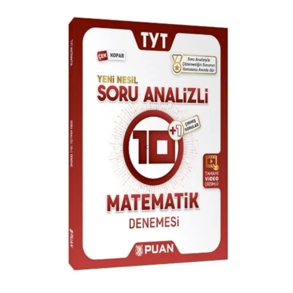 TYT Matematik Soru Analizli 10 Artı 1 Deneme Puan Yayınları