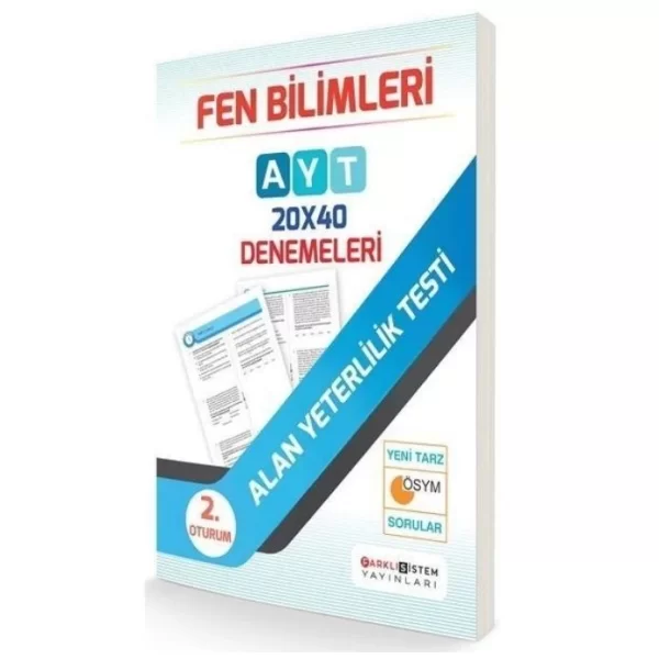 AYT Fen Bilimleri 20x40 Denemeleri Farklı Sistem Yayınları