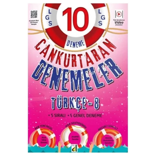 8.Sınıf Türkçe Cankurtaran 10 Lu Deneme Damla Yayınevi