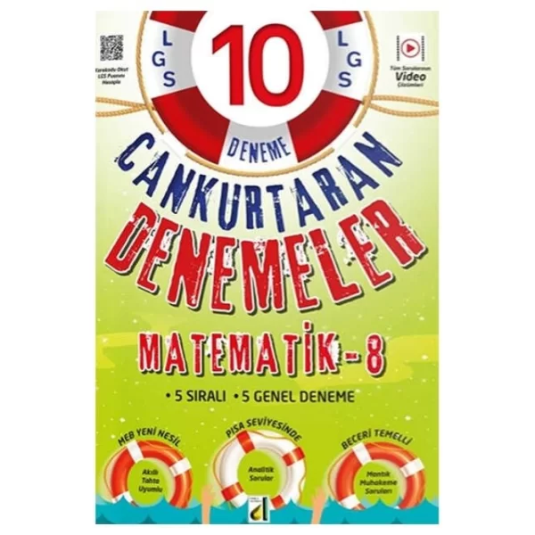 8.Sınıf Matematik Cankurtaran 10 Lu Deneme Damla Yayınevi