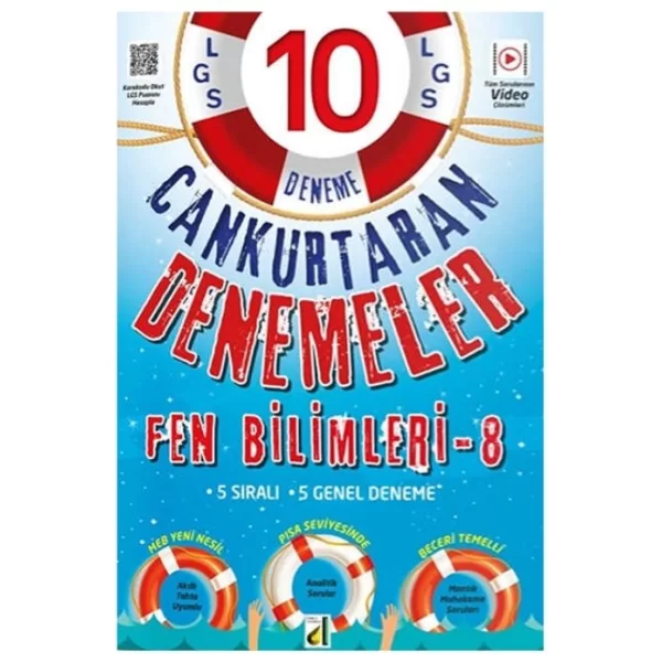 8.Sınıf Fen Bilimleri Cankurtaran 10 Lu Deneme Damla Yayınevi