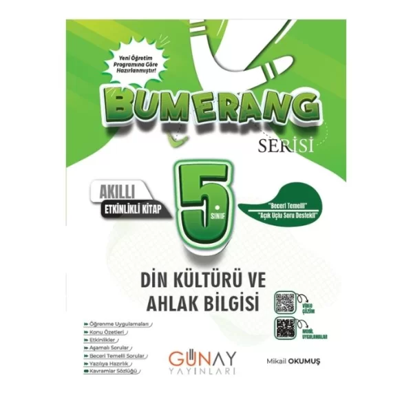 Günay Yayınları 5. Sınıf Bumerang Etkinlikli Din Kültürü ve Ahlak Bilgisi