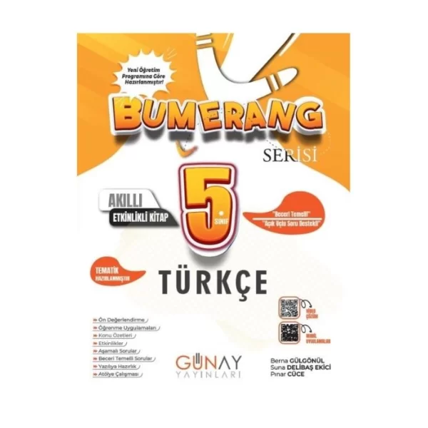 Günay Yayınları 5. Sınıf Bumerang Etkinlikli Türkçe