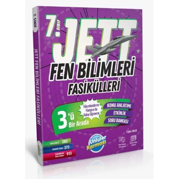 7. Sınıf Fen Bilimleri JETT Soru Fasikülleri Ünlüler Yayınları