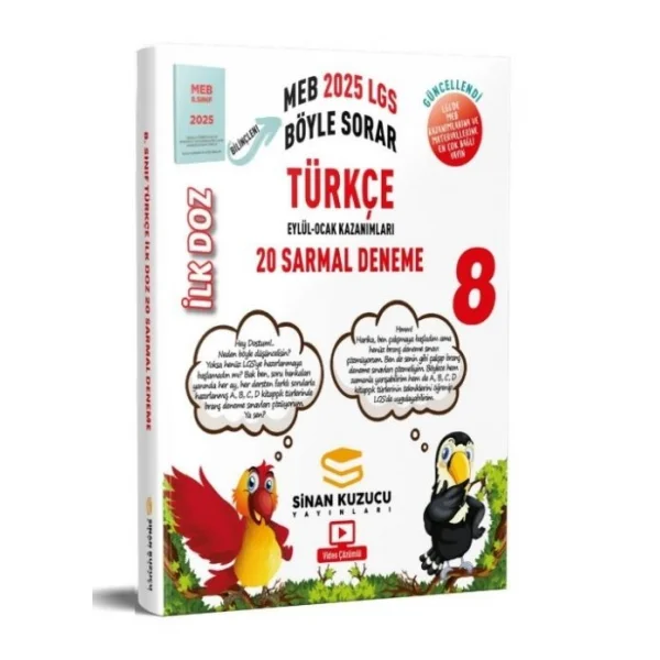 Sinan Kuzucu Yayınları 8. Sınıf İlk Doz Türkçe 20 Sarmal Deneme