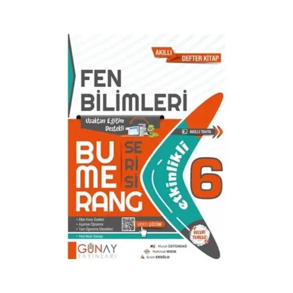 6. Sınıf Fen Bilimleri Bumerang Soru Bankası Etkinlikli Günay Yayınları