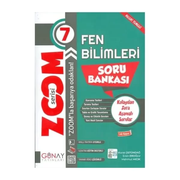 7. Sınıf Zoom Serisi Soru Bankası Fen Bilimleri Günay Yayınları