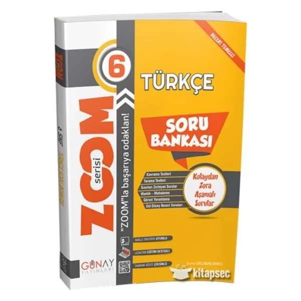 6.Sınıf Türkçe Zoom Soru Bankası Günay Yayınları