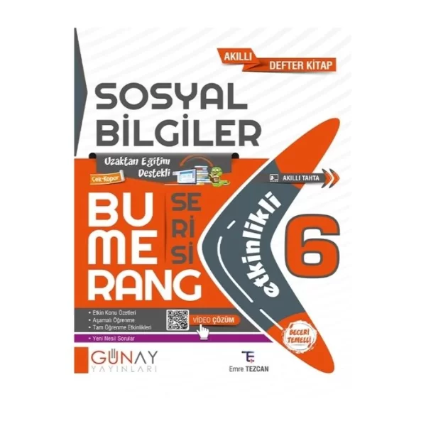 6. Sınıf Bumerang Serisi Sosyal Bilimler Soru Bankası Günay Yayınları