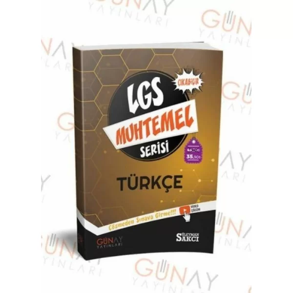 LGS 8. Sınıf LGS Türkçe Muhtemel Çıkabilir Serisi Günay Yayınları