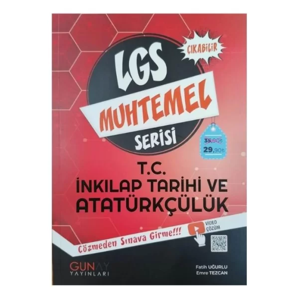 LGS 8. Sınıf LGS Türkçe Muhtemel Çıkabilir Serisi Günay Yayınları