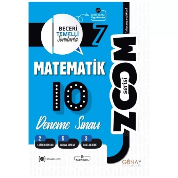 7. Sınıf Zoom Serisi Matematik 10`lu Deneme Sınavı