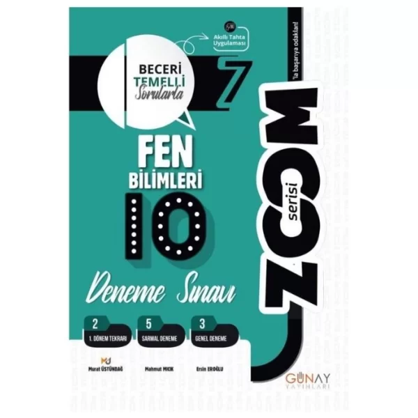 7. Sınıf Zoom Serisi Fen Bilimleri 10`lu Deneme Sınavı